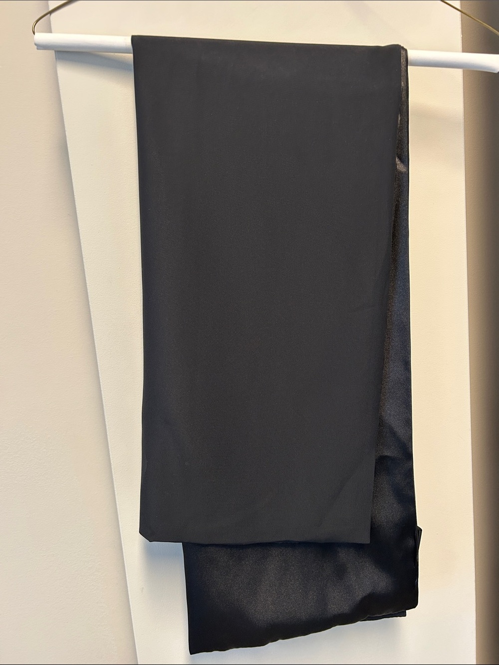 Black Satin Scarf/shawl